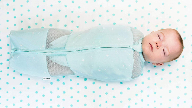 You’re not going to want to arrange an elaborate DIY swaddle at 3:30 AM in a dark nursery. Just buy the Sleepea zip-up swaddle instead, and get back to sleep.